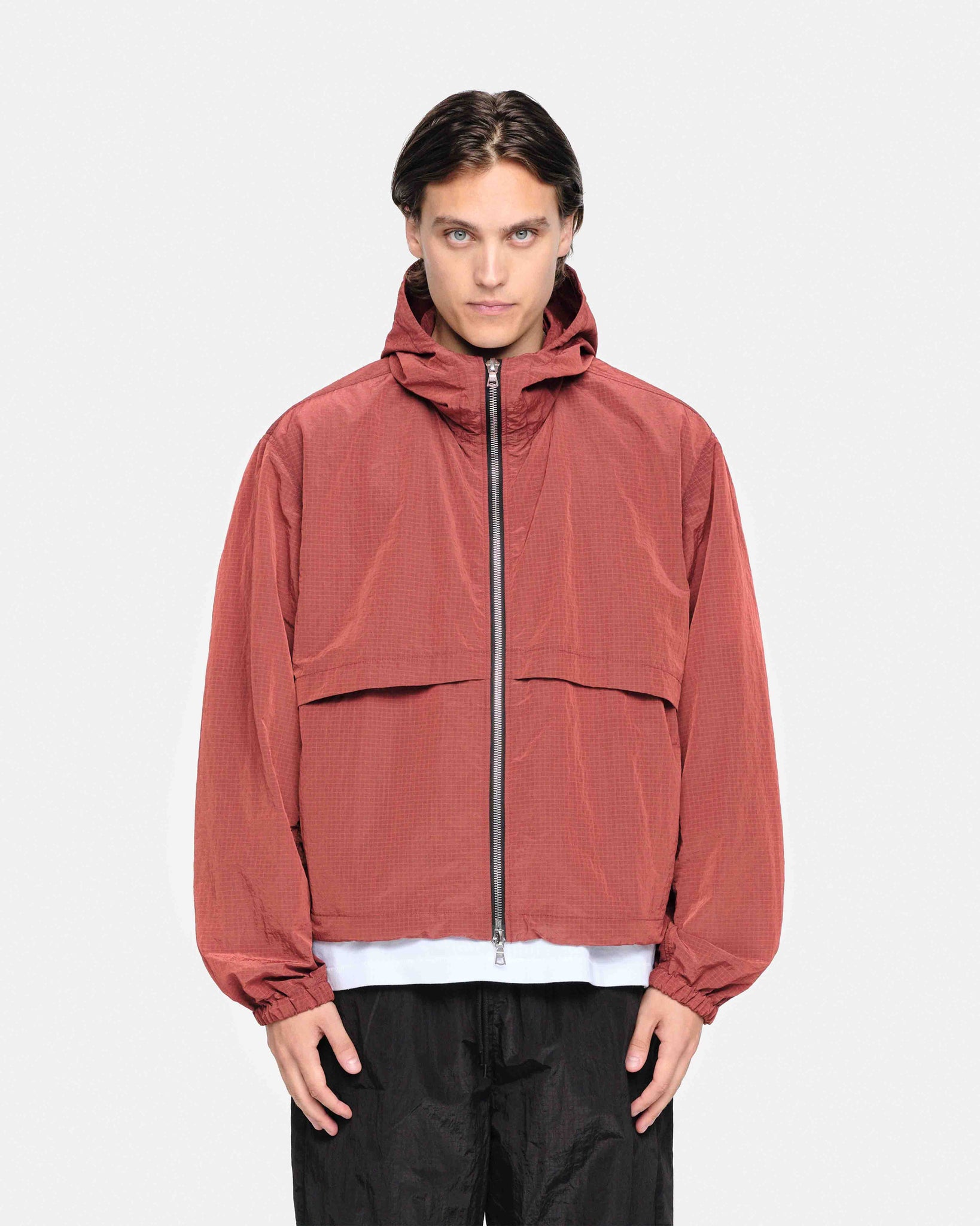 RIPSTOP WINDBREAKER - DARK RED from Summit Clothing UK