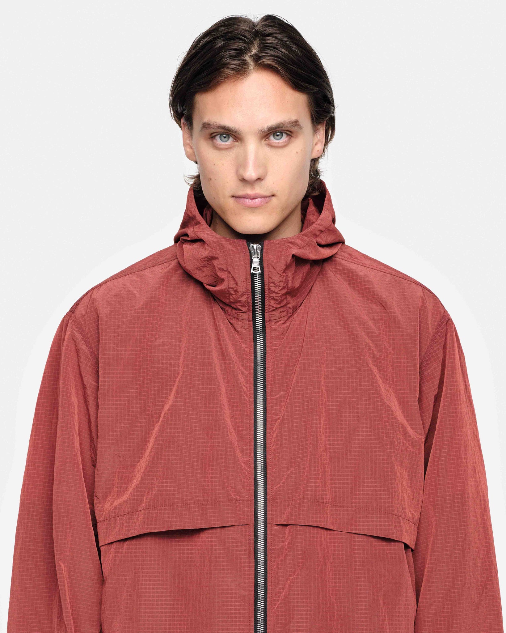 RIPSTOP WINDBREAKER - DARK RED from Summit Clothing UK