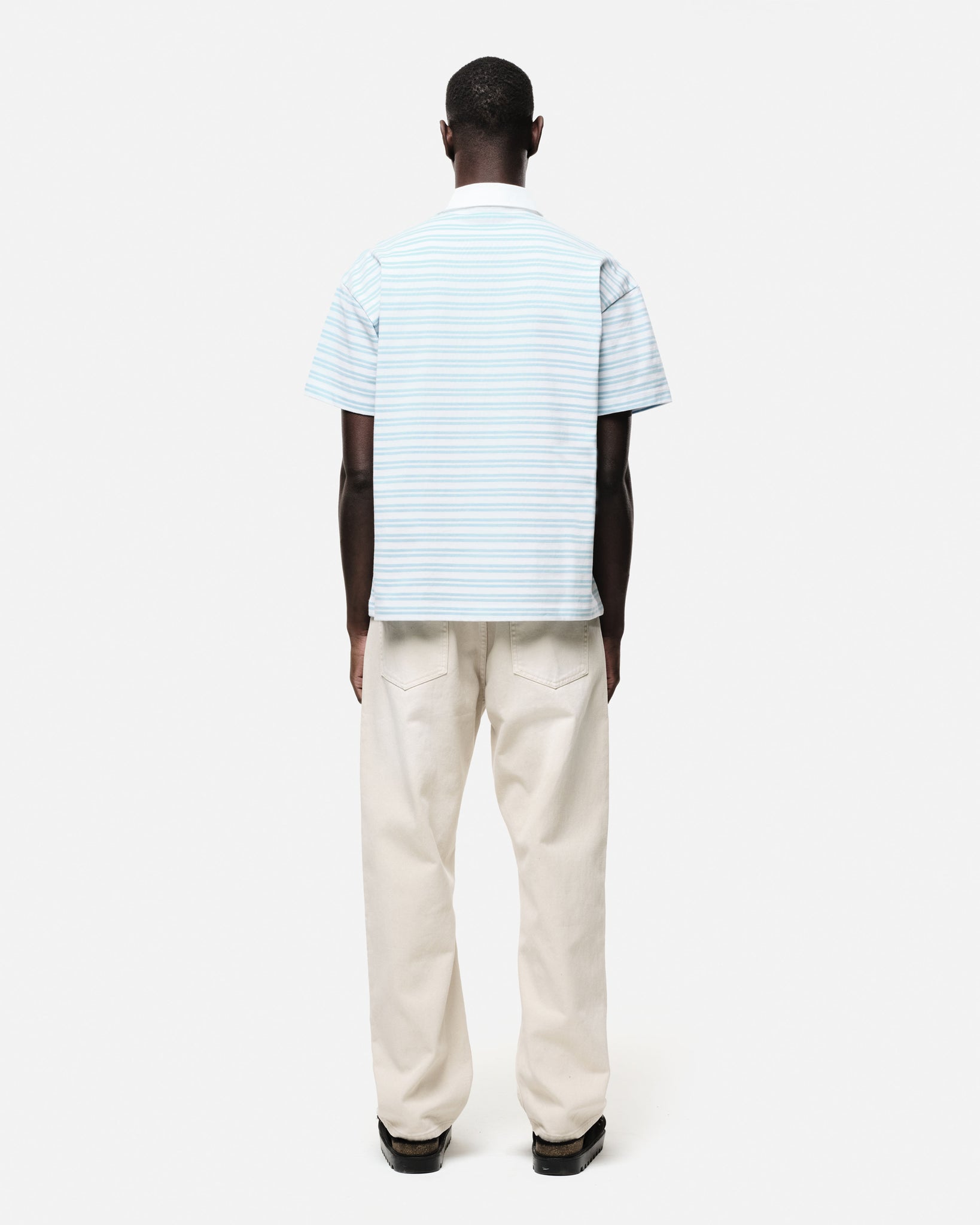 RUGBY POLO - BLUE STRIPE from Summit Clothing UK