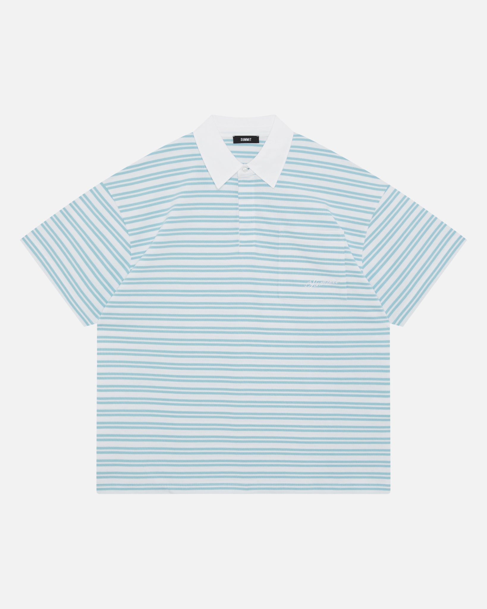 RUGBY POLO - BLUE STRIPE from Summit Clothing UK