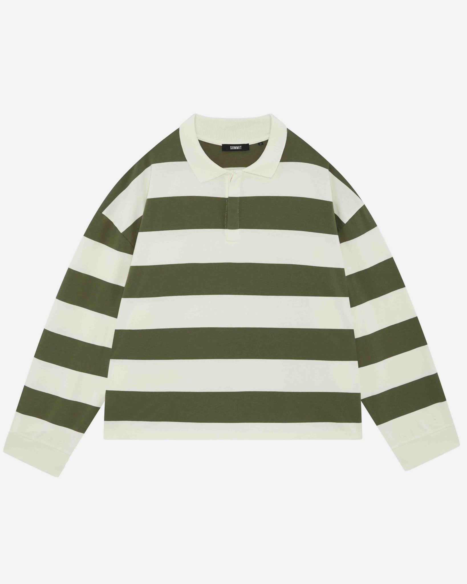 RUGBY POLO - OLIVE/CREAM from Summit Clothing UK