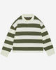 RUGBY POLO - OLIVE/CREAM