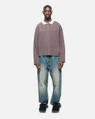 PIQUE POLO - BROWN STRIPE