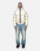 TRANSLUCENT RAGLAN PUFFER - WINTER WHITE