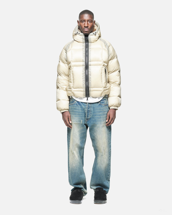 TRANSLUCENT RAGLAN PUFFER - WINTER WHITE