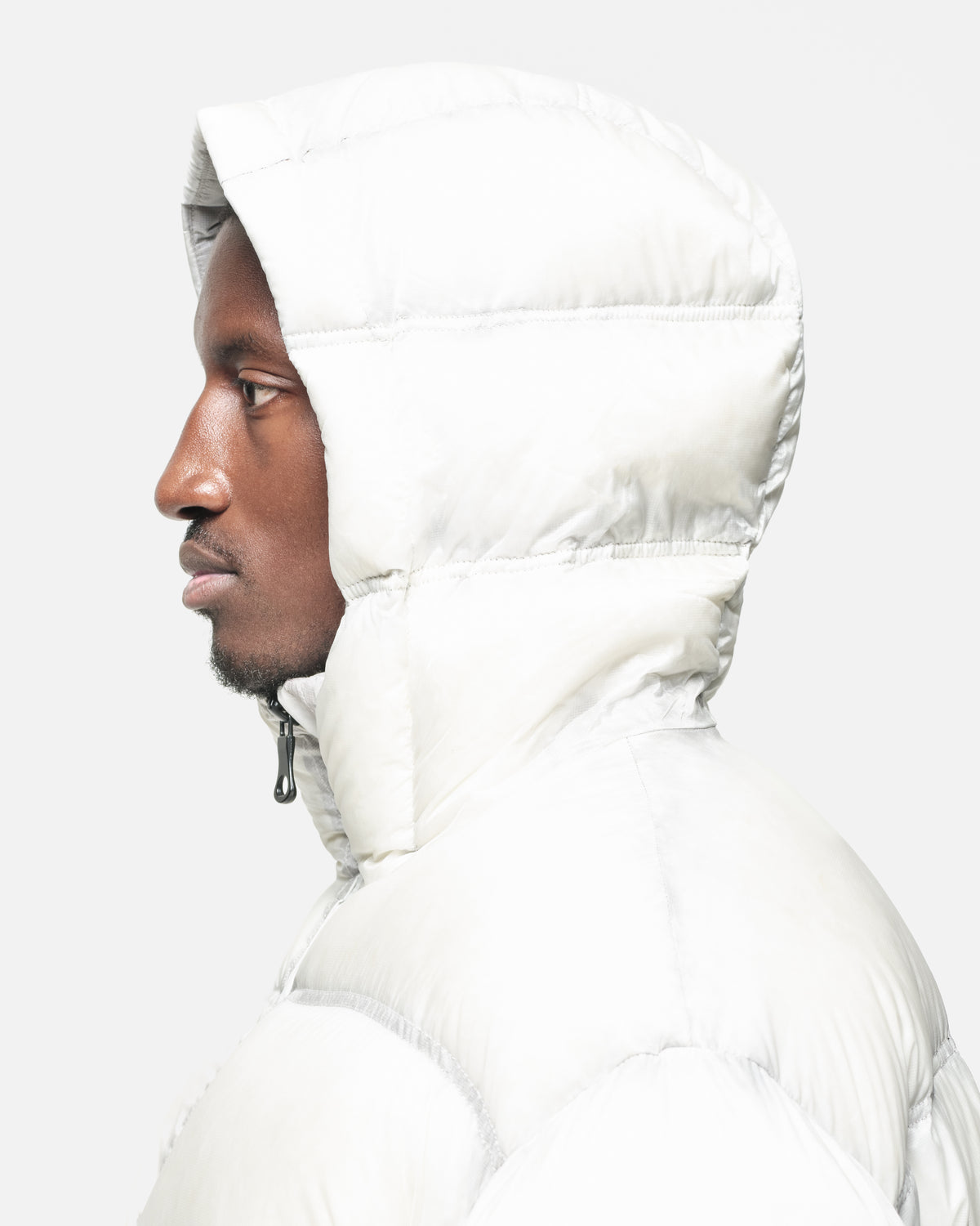 TRANSLUCENT DOWN PUFFER - OFF WHITE