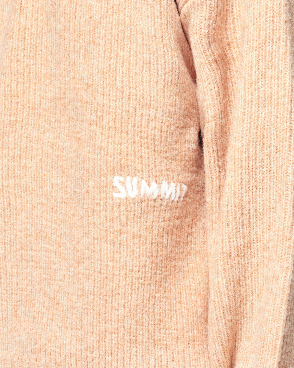 CHUNKY KNIT QUARTER ZIP - ORANGE