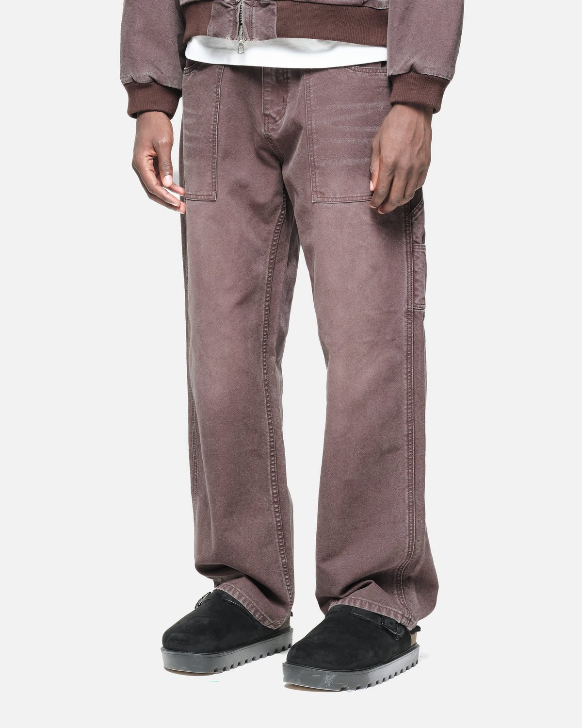 Utility Trouser in Washed Brown, view 2
