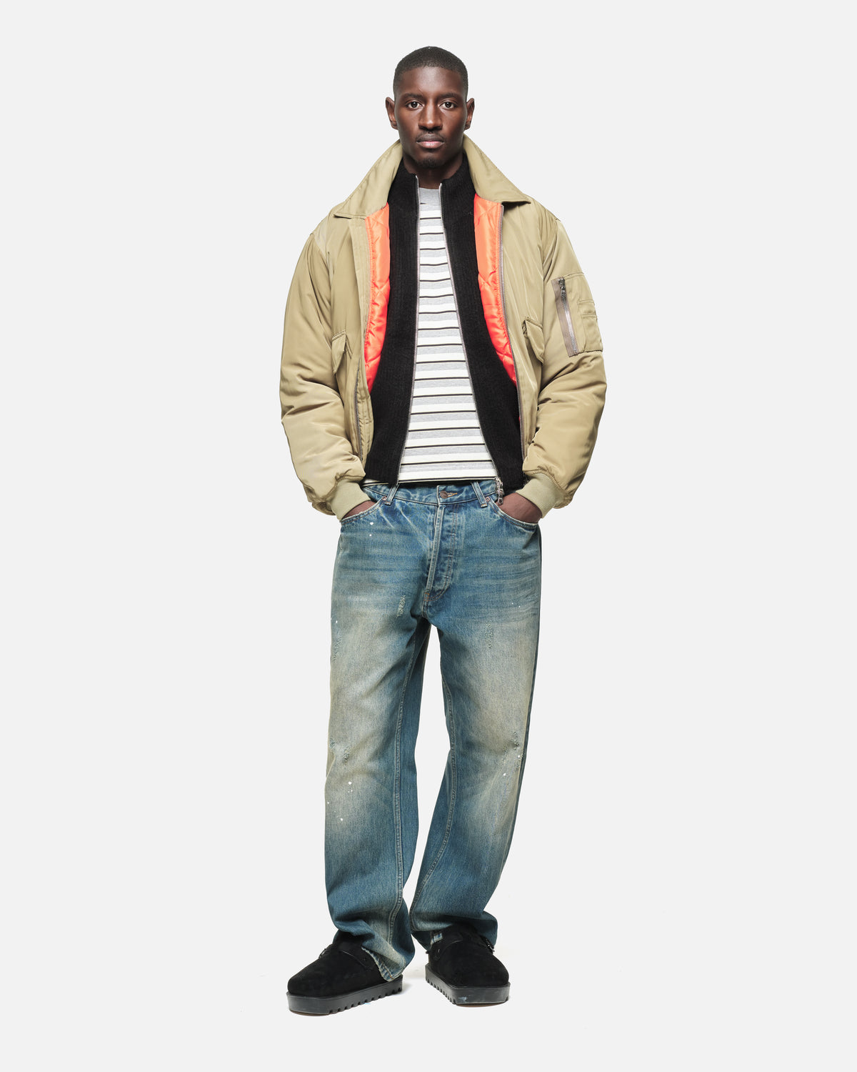 Vintage Jean in Dirty Blue Wash, view 4