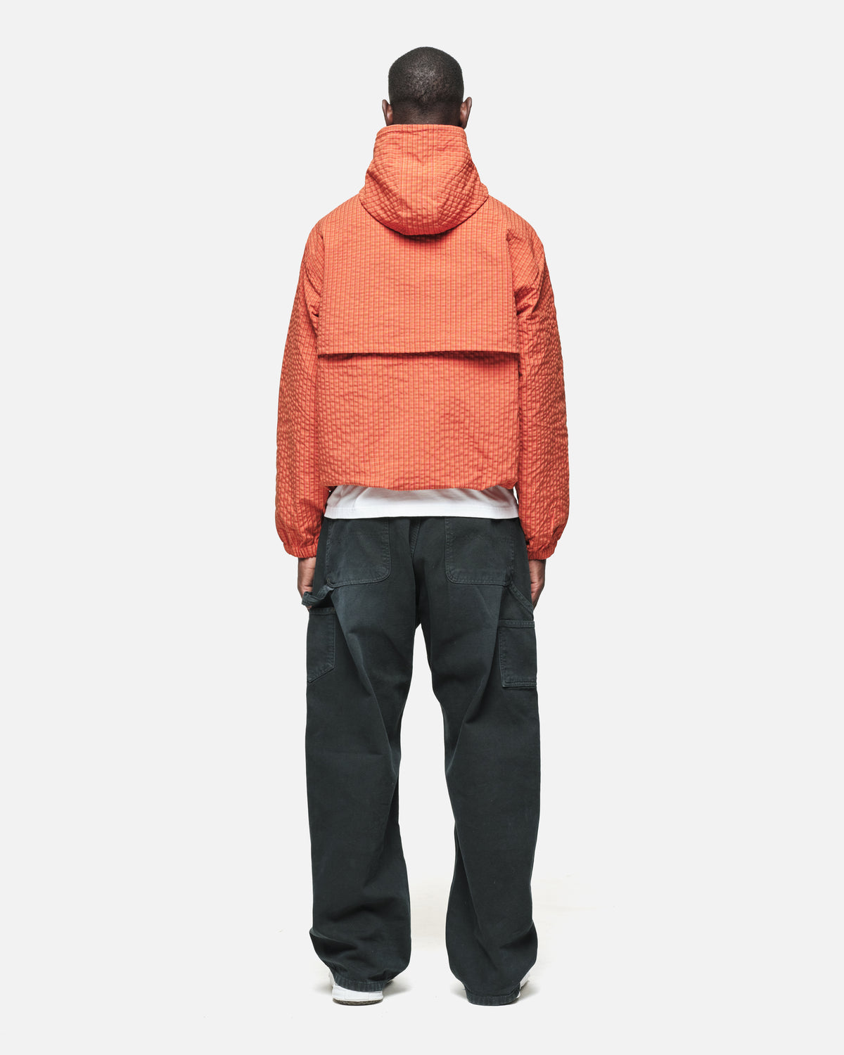 RIPSTOP WINDBREAKER - ORANGE CHECK