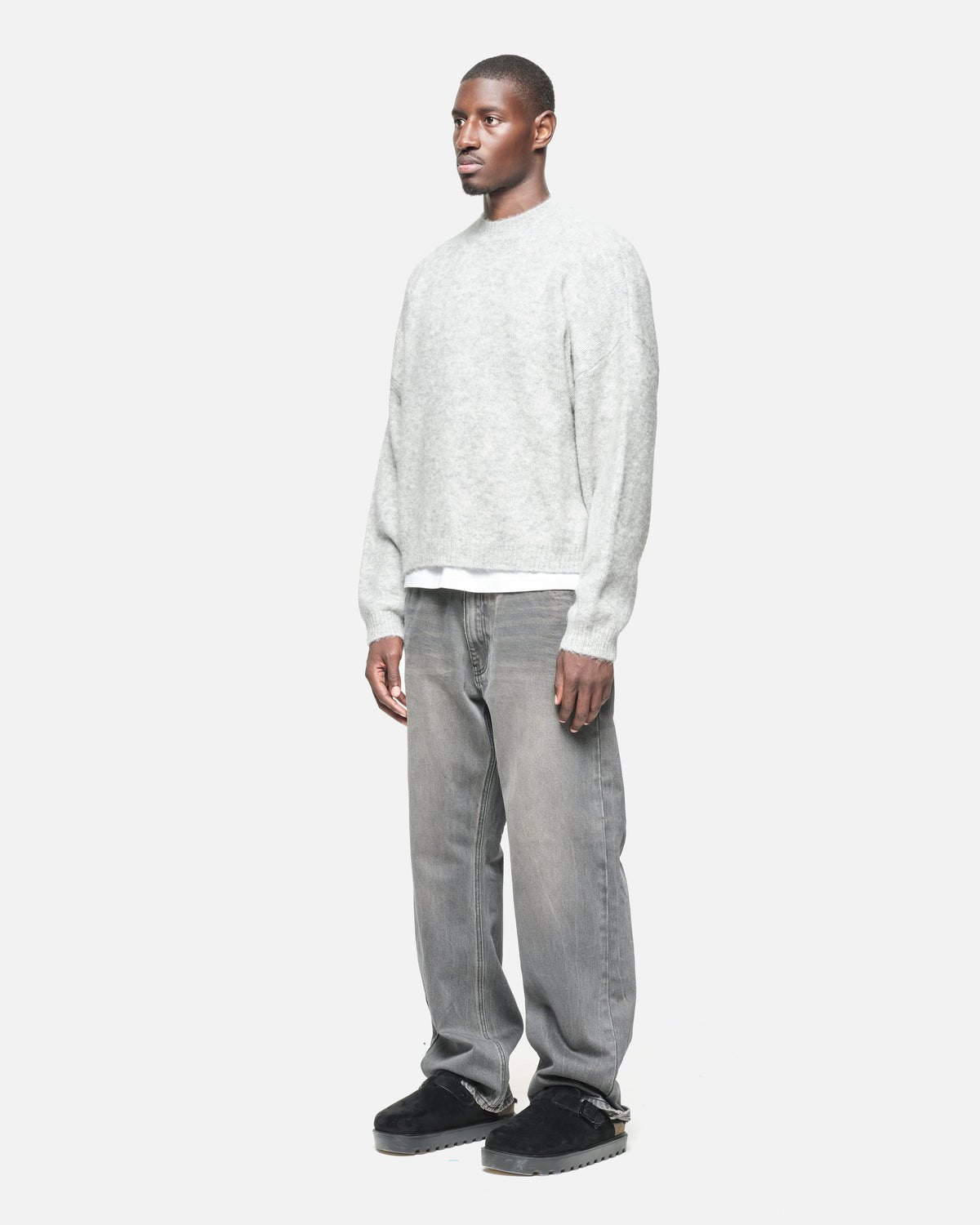 ALPACA KNIT JUMPER - GREY