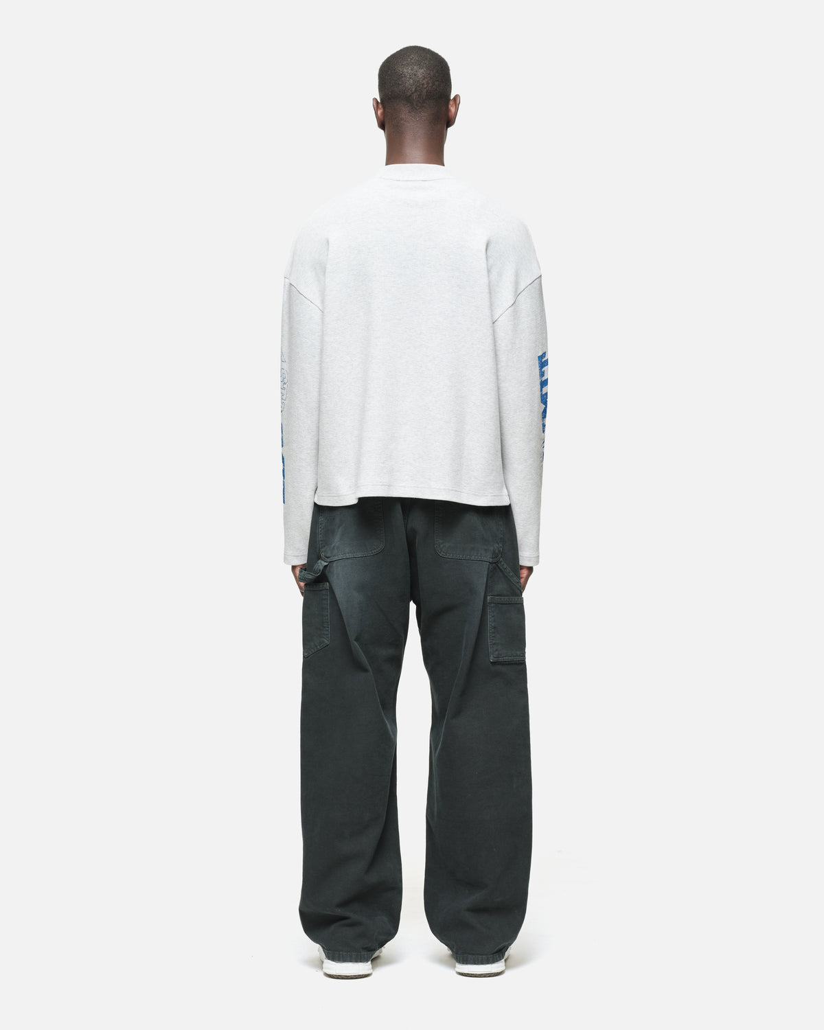 5 STAR GOODS WAFFLE LONG SLEEVE- GREY MARL