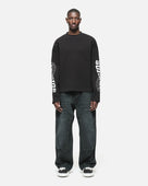 5 STAR GOODS WAFFLE LONG SLEEVE- BLACK