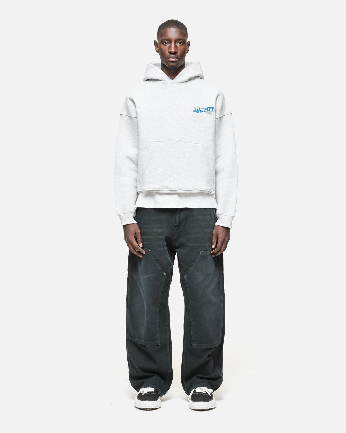 5 STAR GOODS HOODIE - GREY MARL