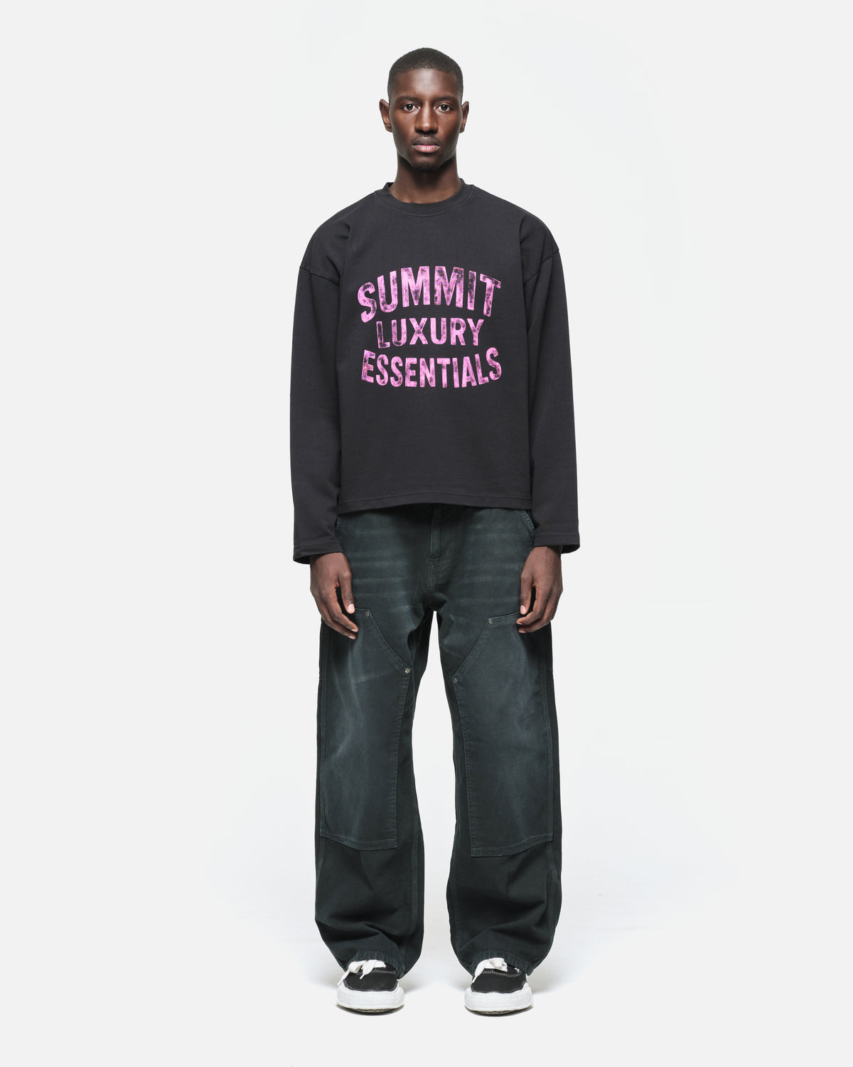 WATERCOLOUR LUXURY ESSENTIALS LONG SLEEVE - BLACK