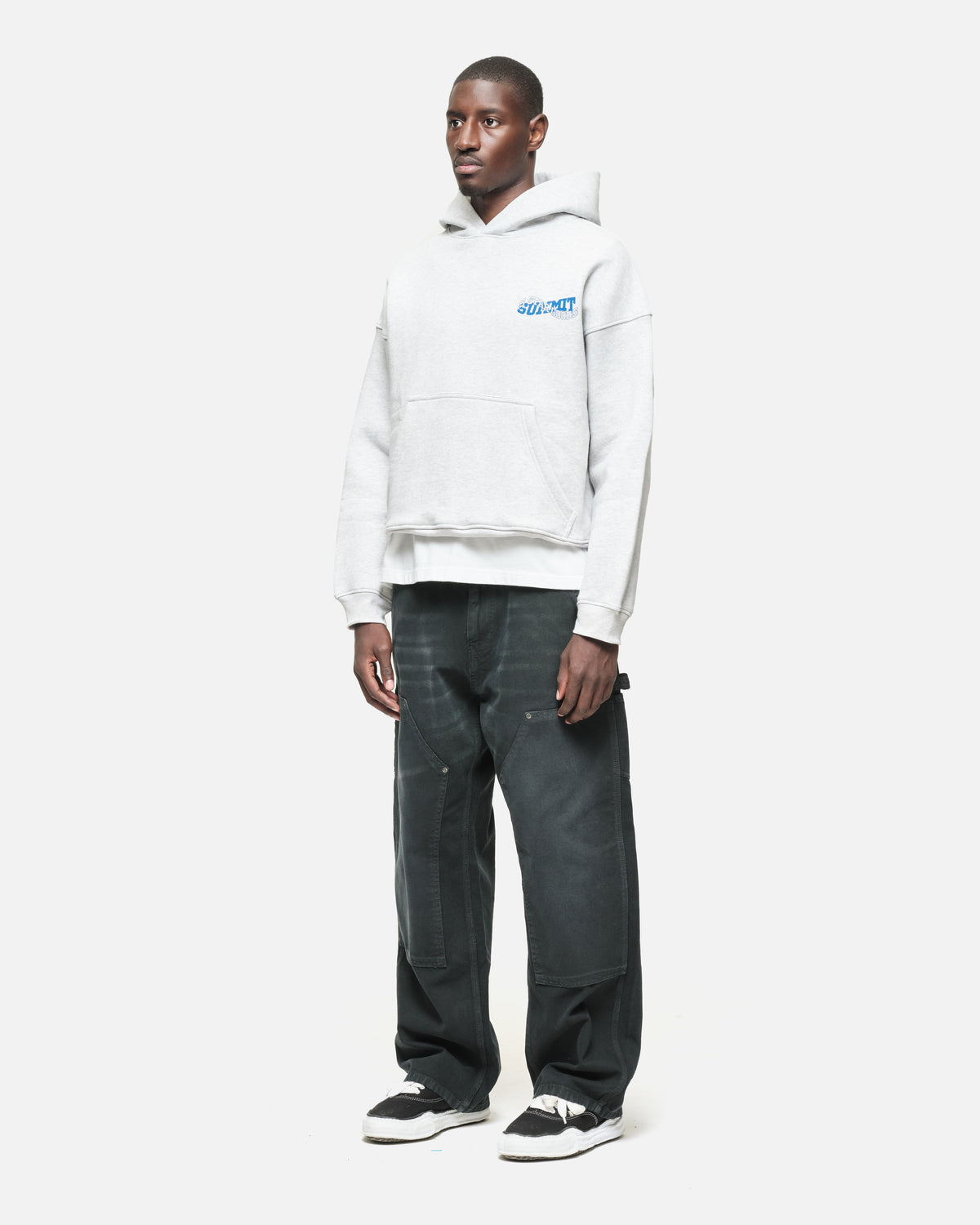 5 STAR GOODS HOODIE - GREY MARL