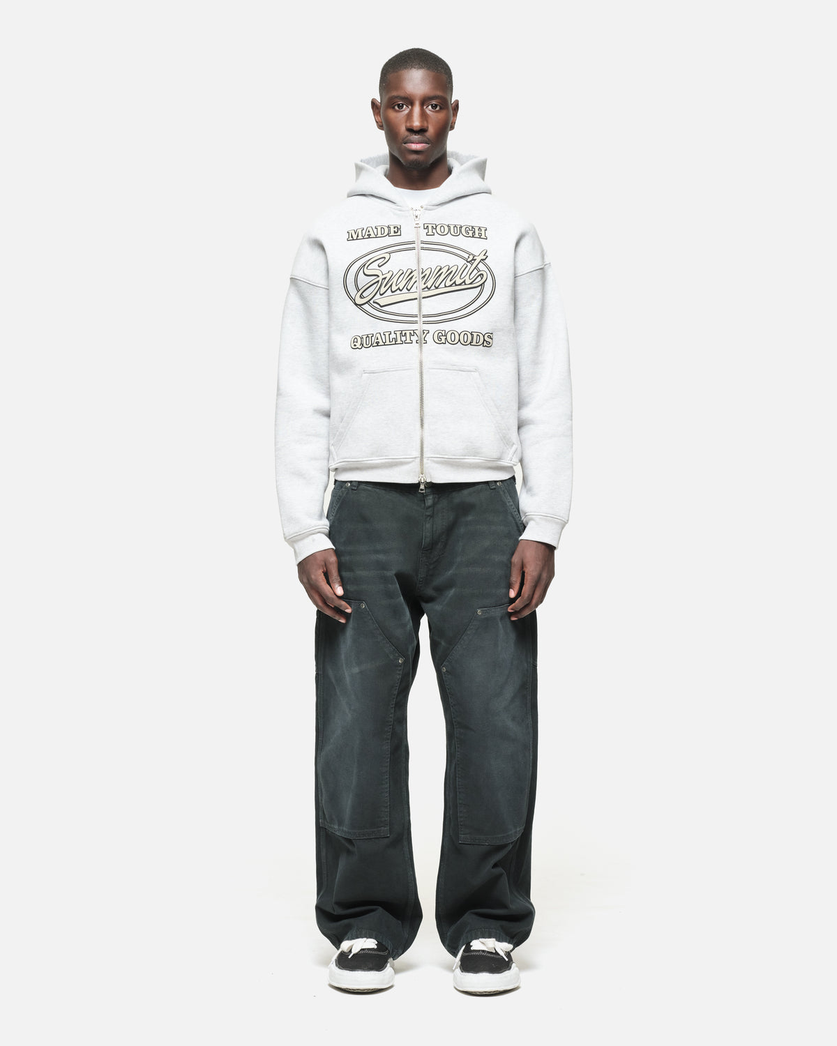 MADE TOUGH ZIP - GREY MARL