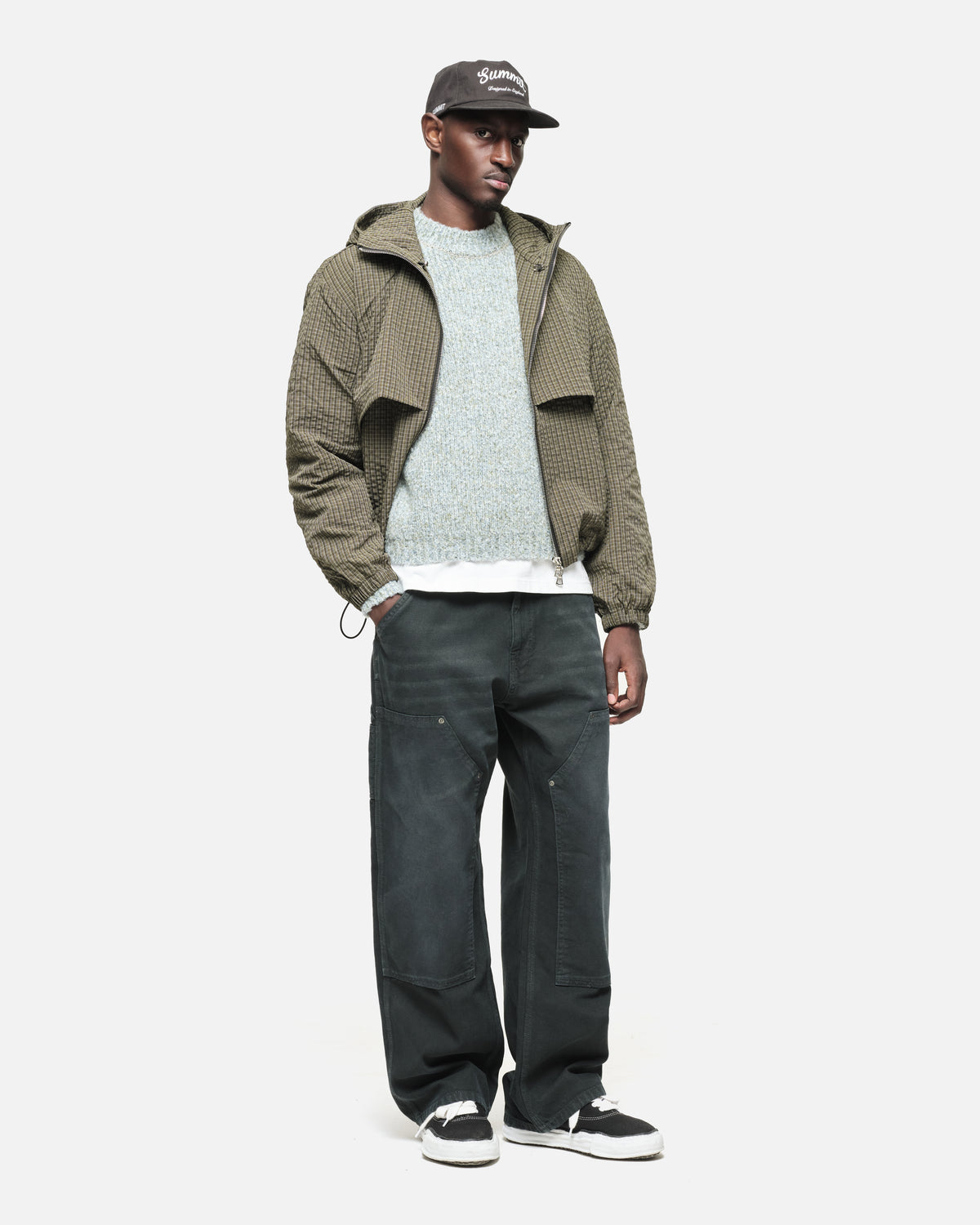 TWISTED KNIT PULLOVER JUMPER - SLATE