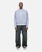 CHUNKY KNIT TRACK TOP - BLUE