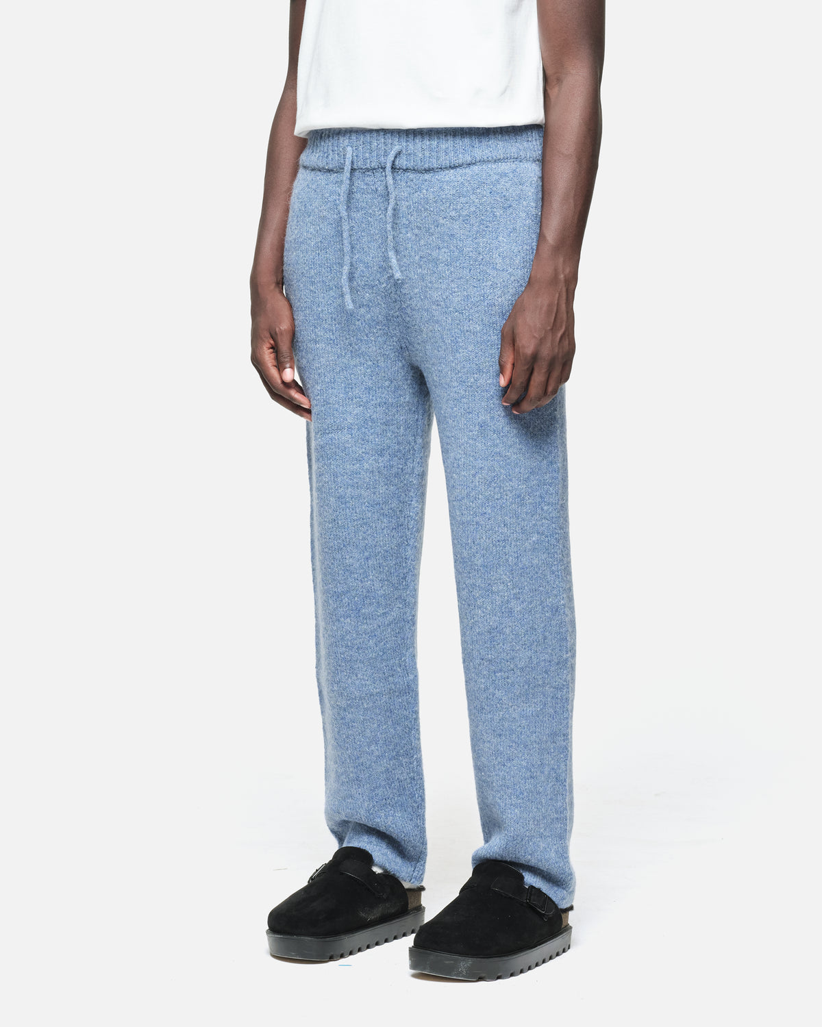 KNITTED TROUSER - DUSTED BLUE