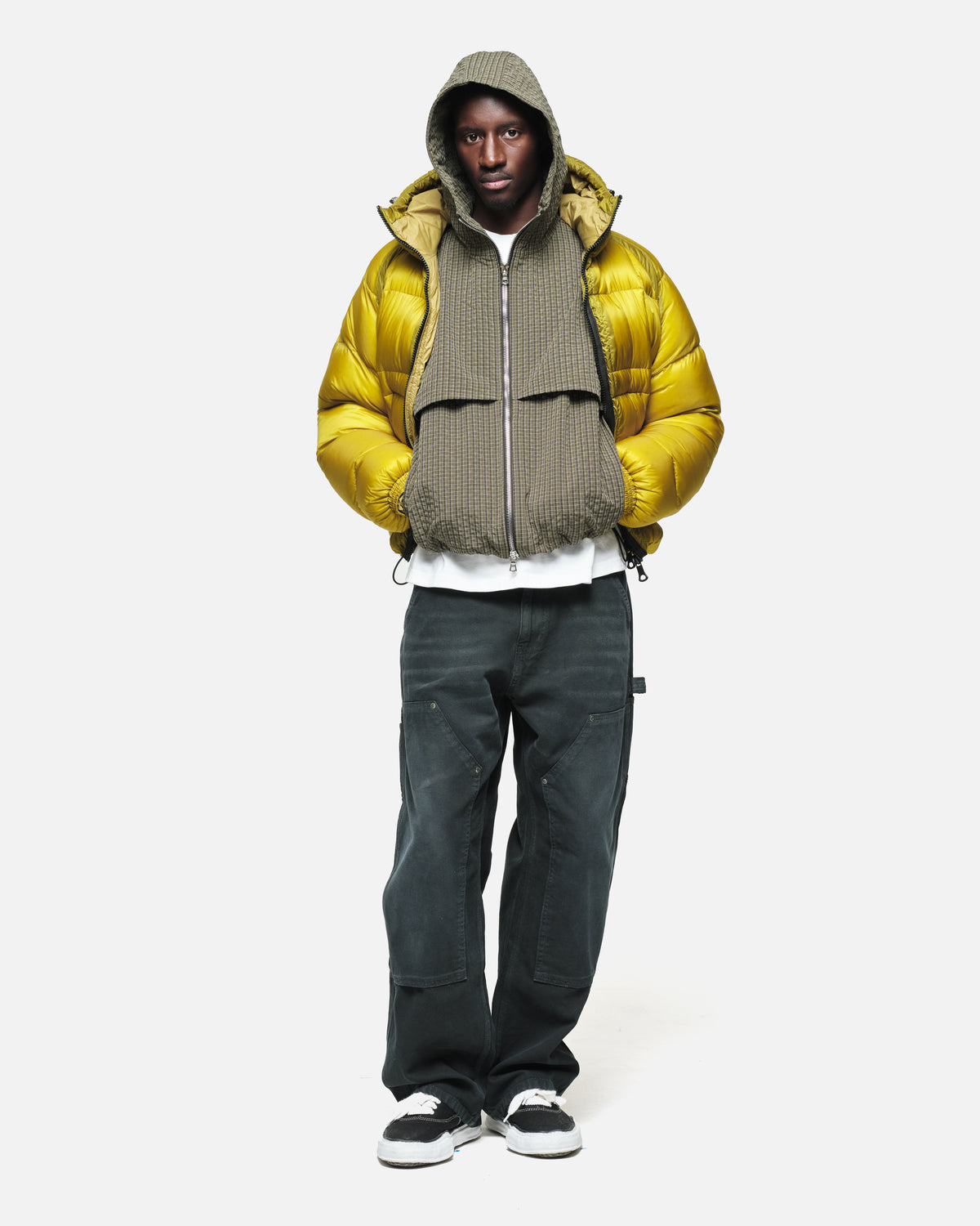 RIPSTOP WINDBREAKER - OLIVE CHECK