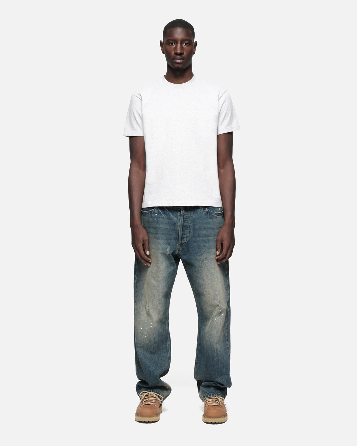 SLIM FIT T-SHIRT - MARL GREY
