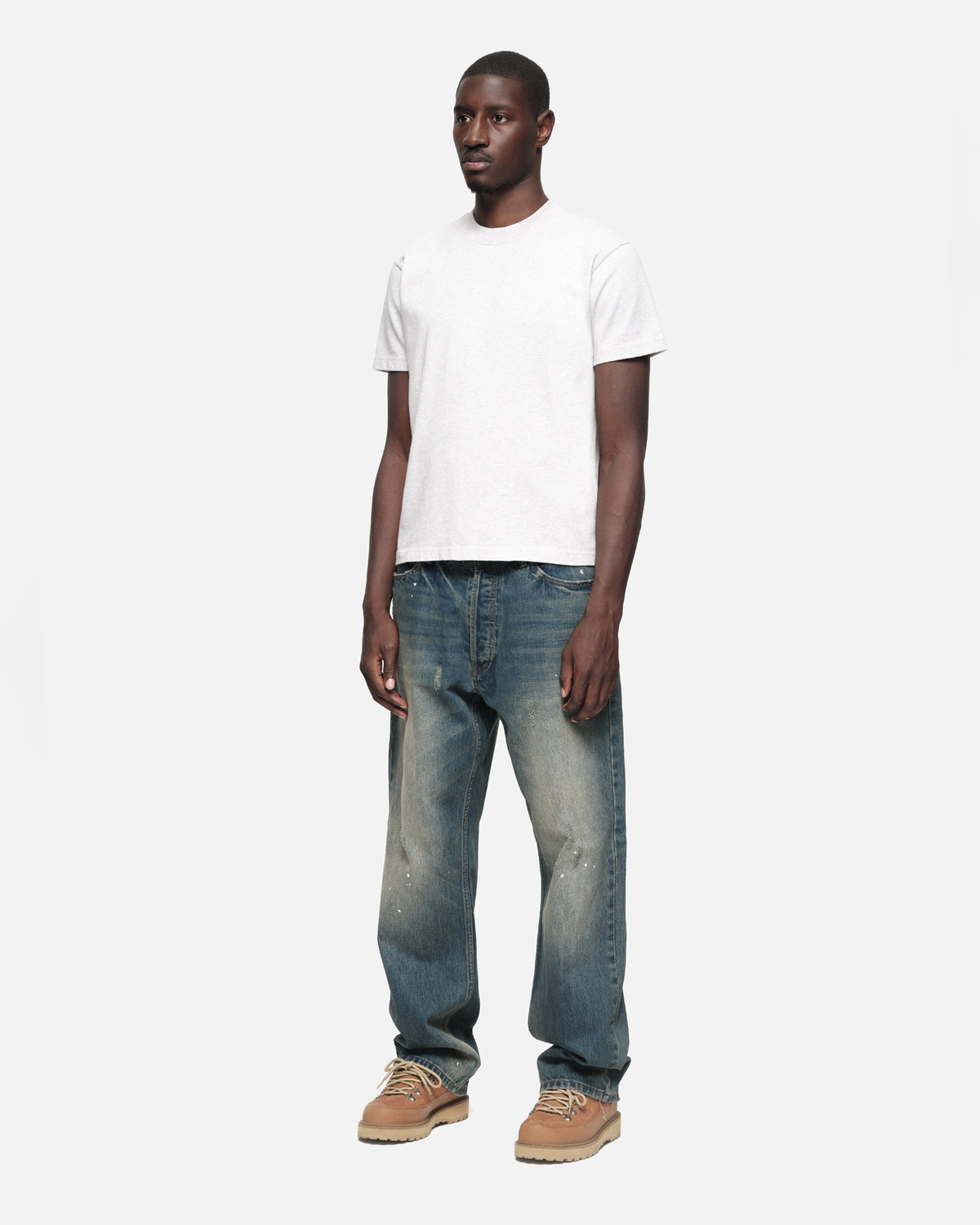 SLIM FIT T-SHIRT - MARL GREY