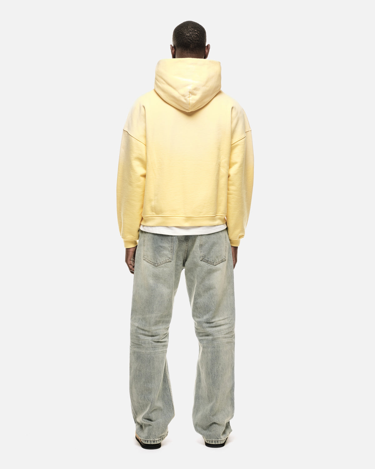 SUN FADE ZIP HOODIE - YELLOW
