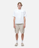 LINEN CARGO SHORT - BIEGE