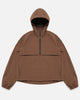 HALF ZIP WINDBREAKER - BROWN CHECK