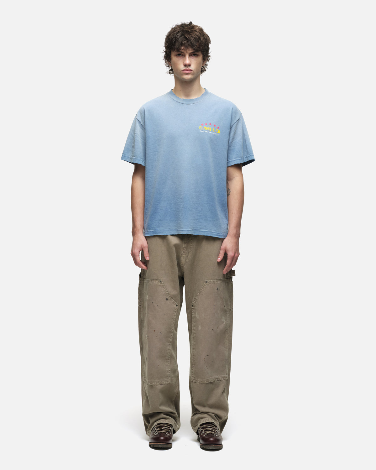 TRUCK AND OFF ROAD T-SHIRT - SUN FADE BLUE