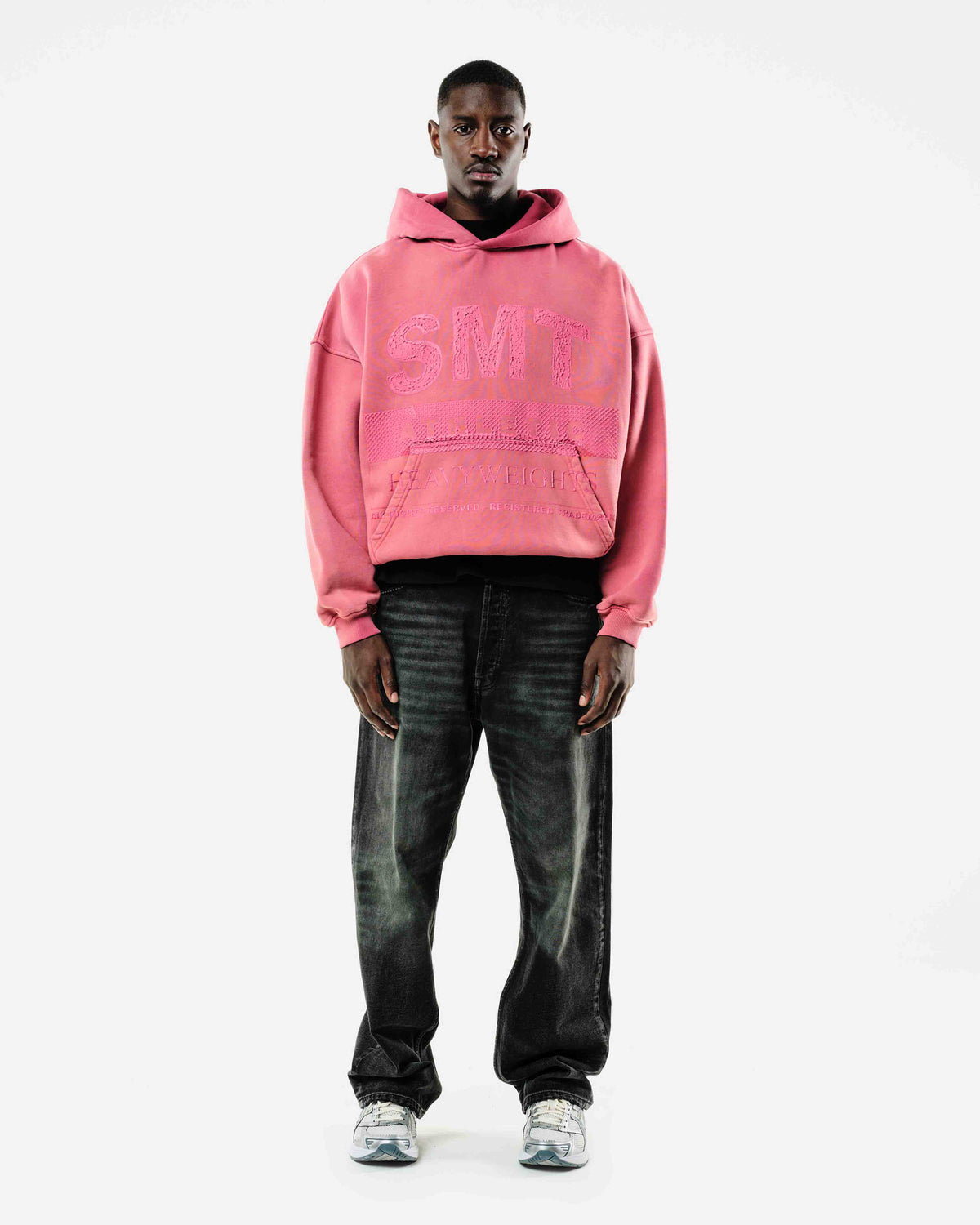 SMT ATHLETICS HOODIE - VINTAGE RED from Summit Clothing UK
