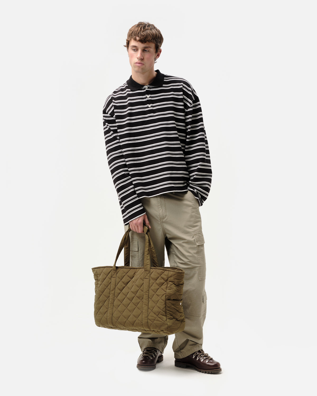 PIQUE POLO - BLACK STRIPE
