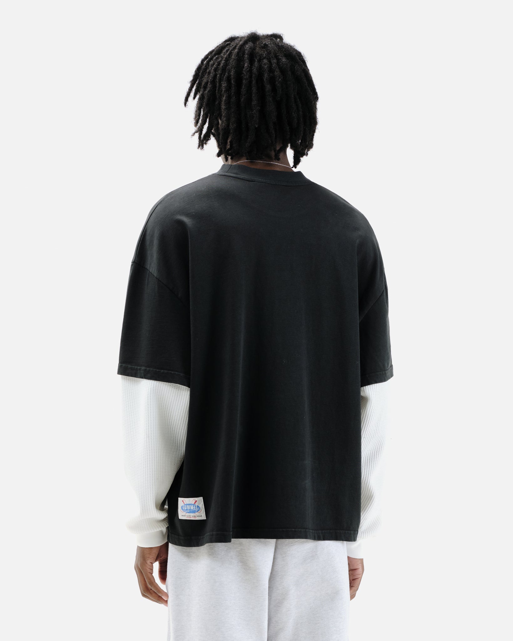 ■LMC■ OVERDYED LAYERED LONG SLV TEE black 0LM45SLS702BLK LMC