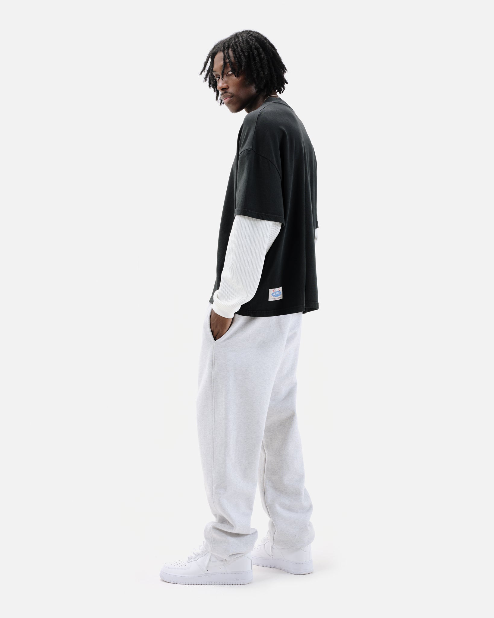 トップス 424 Thermal Layered Long Tee L THERMAL LAYERED LONG SLEEVE T-SHIRT - VINTAGE BLACK – Summit