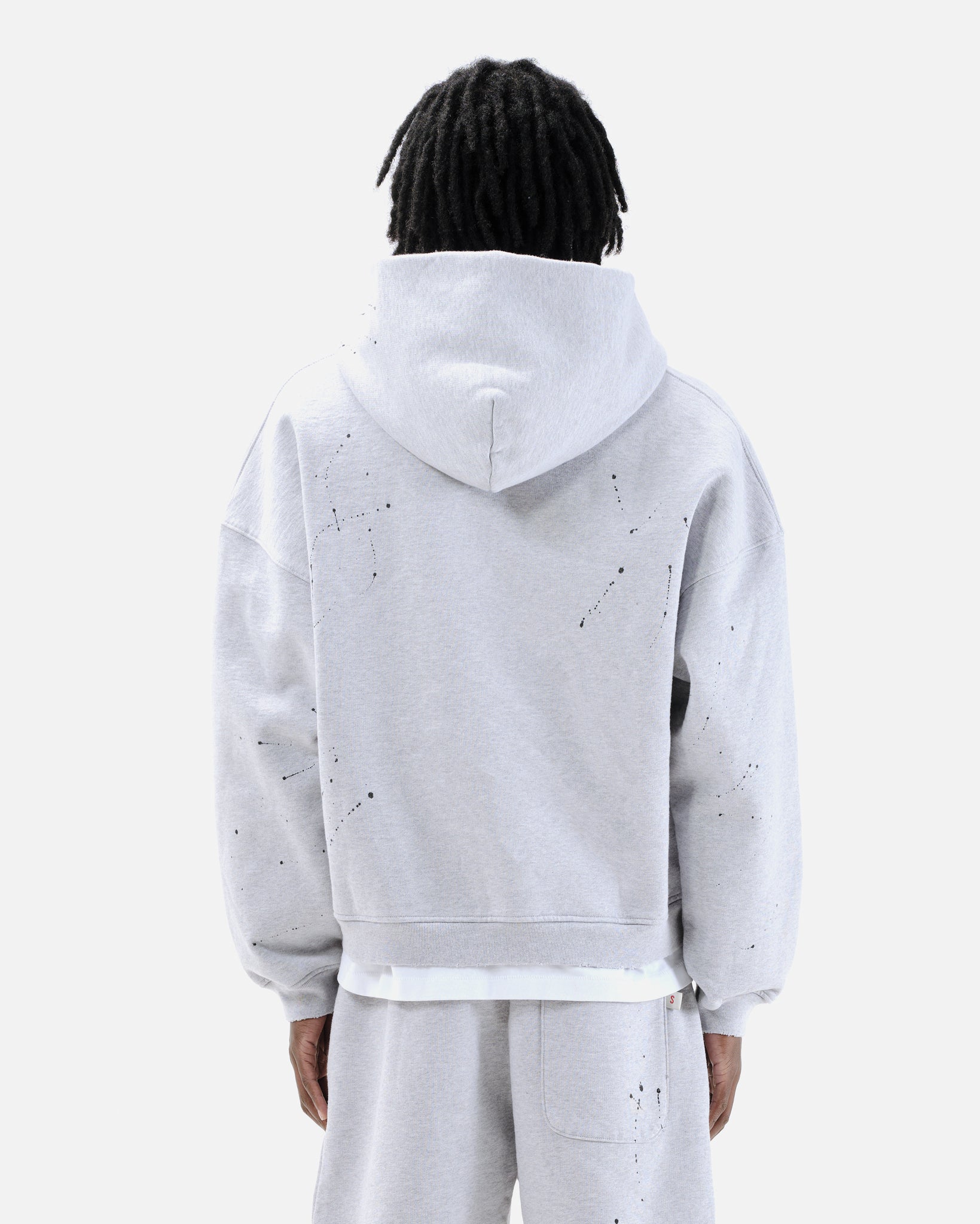 SUN FADE ZIP HOODIE - MARL GREY – Summit