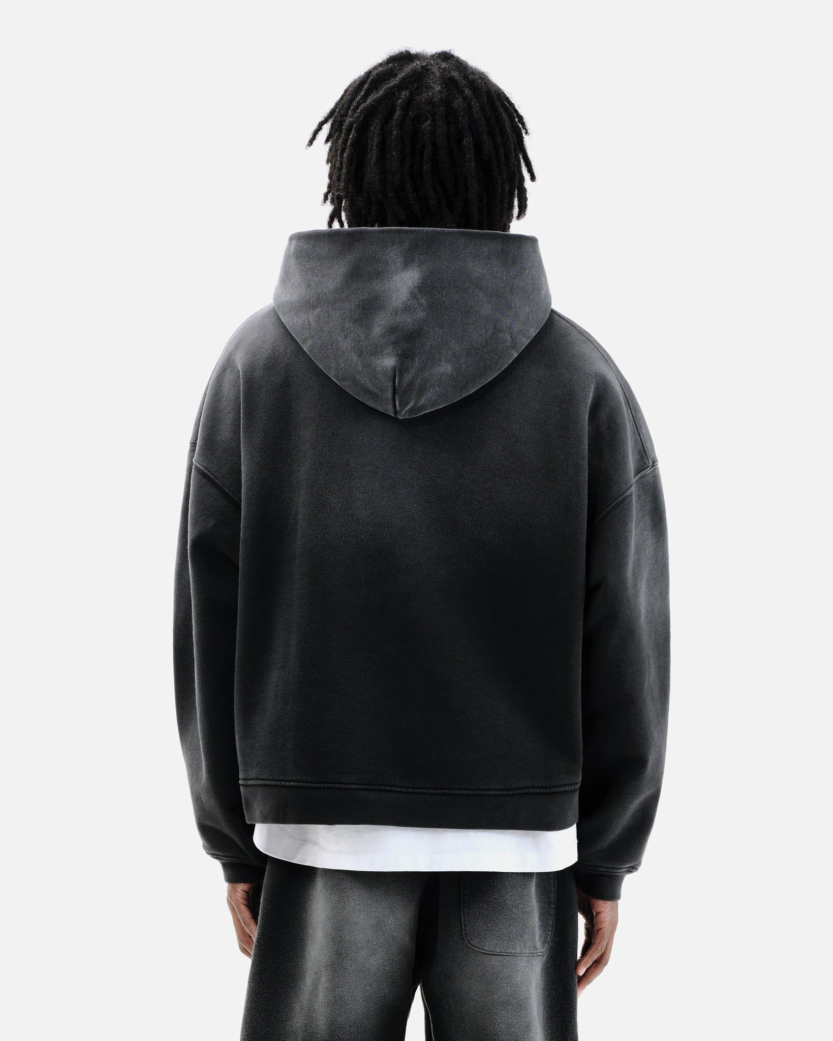 トップス vintage APE black fade sweat dy SUN FADE HOODIE - BLACK – Summit