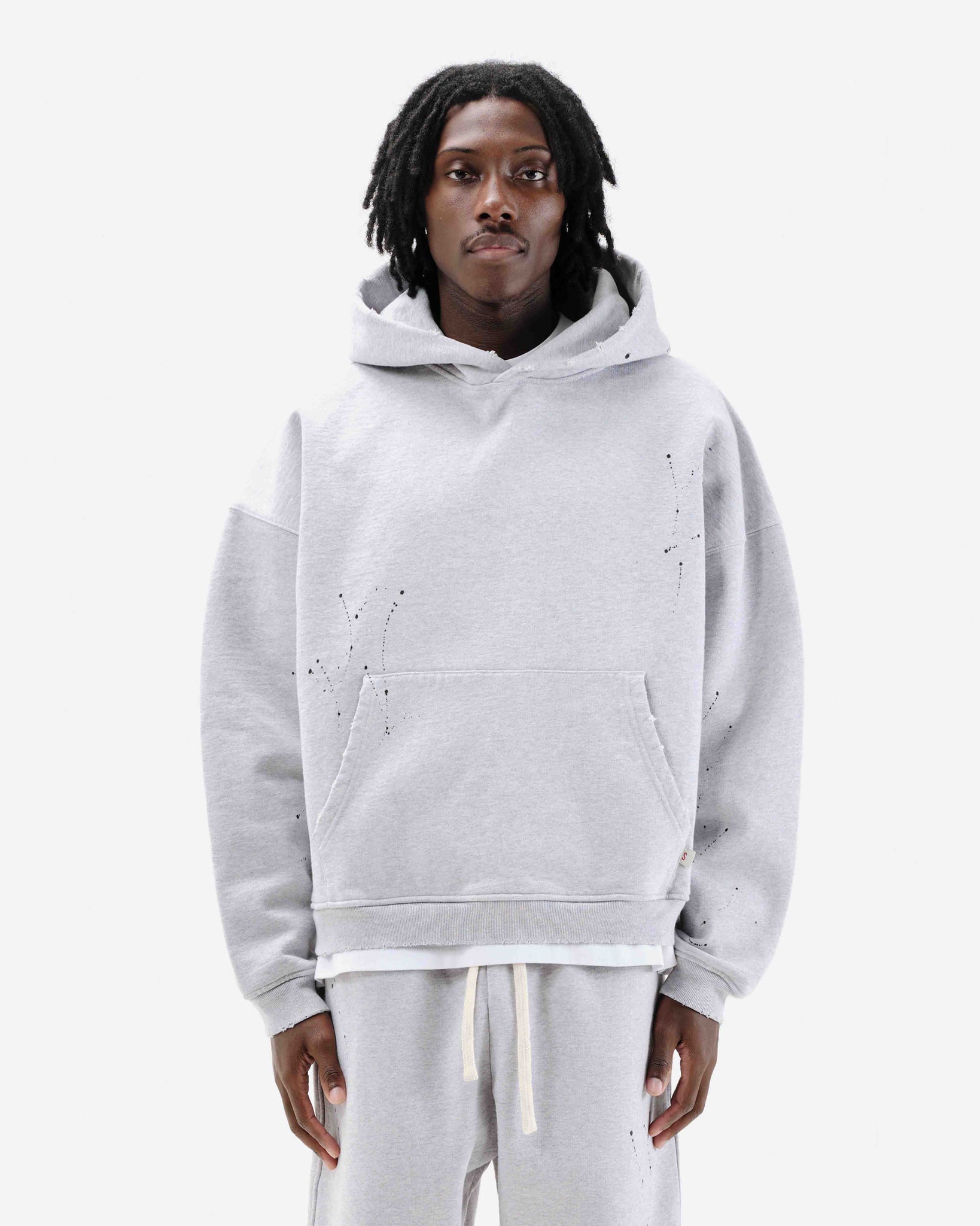 SUN FADE HOODIE - MARL GREY from Summit Clothing UK