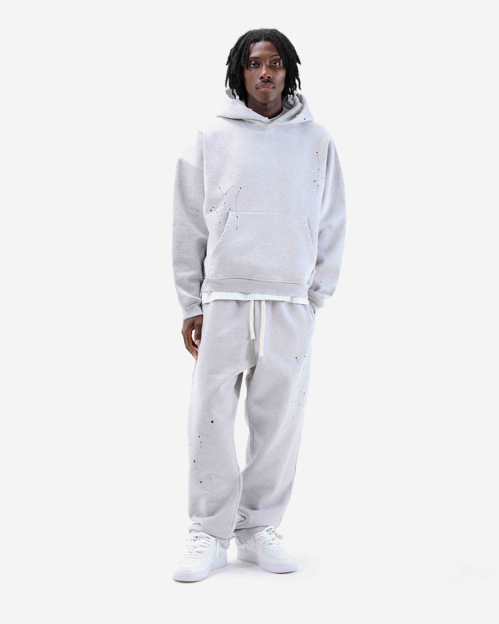 SUN FADE HOODIE - MARL GREY from Summit Clothing UK