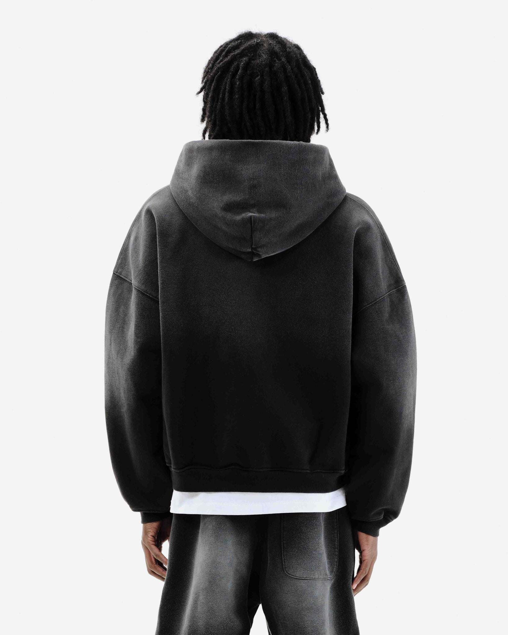 SUN FADE ZIP HOODIE - BLACK from Summit Clothing UK