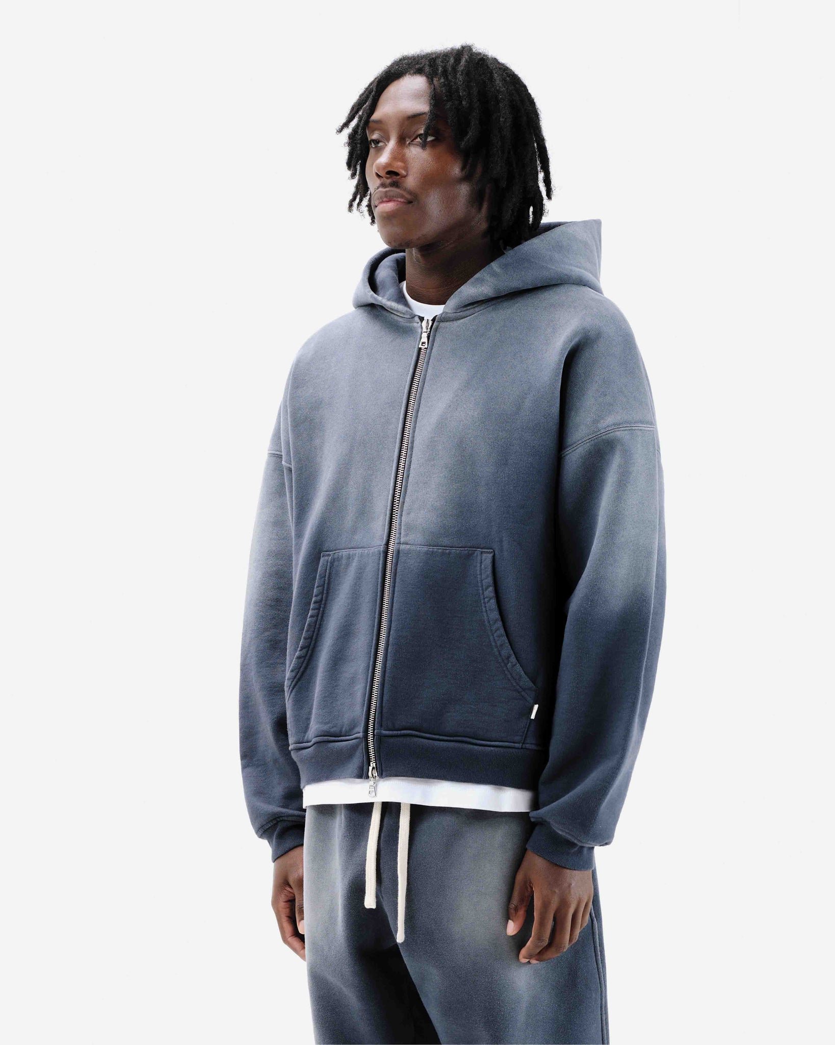 SUN FADE ZIP HOODIE - BLUEBERRY – Summit