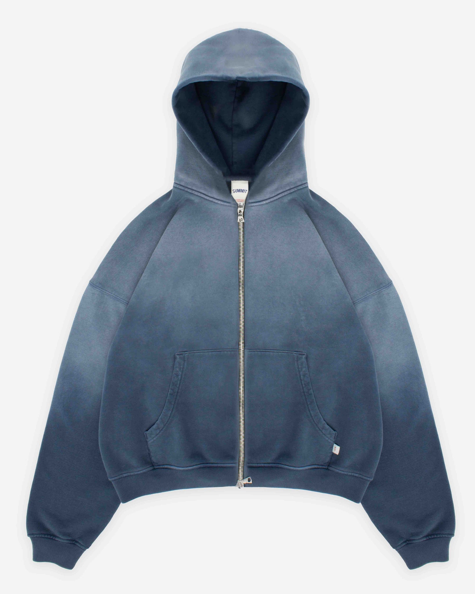 SUN FADE ZIP HOODIE - BLUEBERRY from Summit Clothing UK