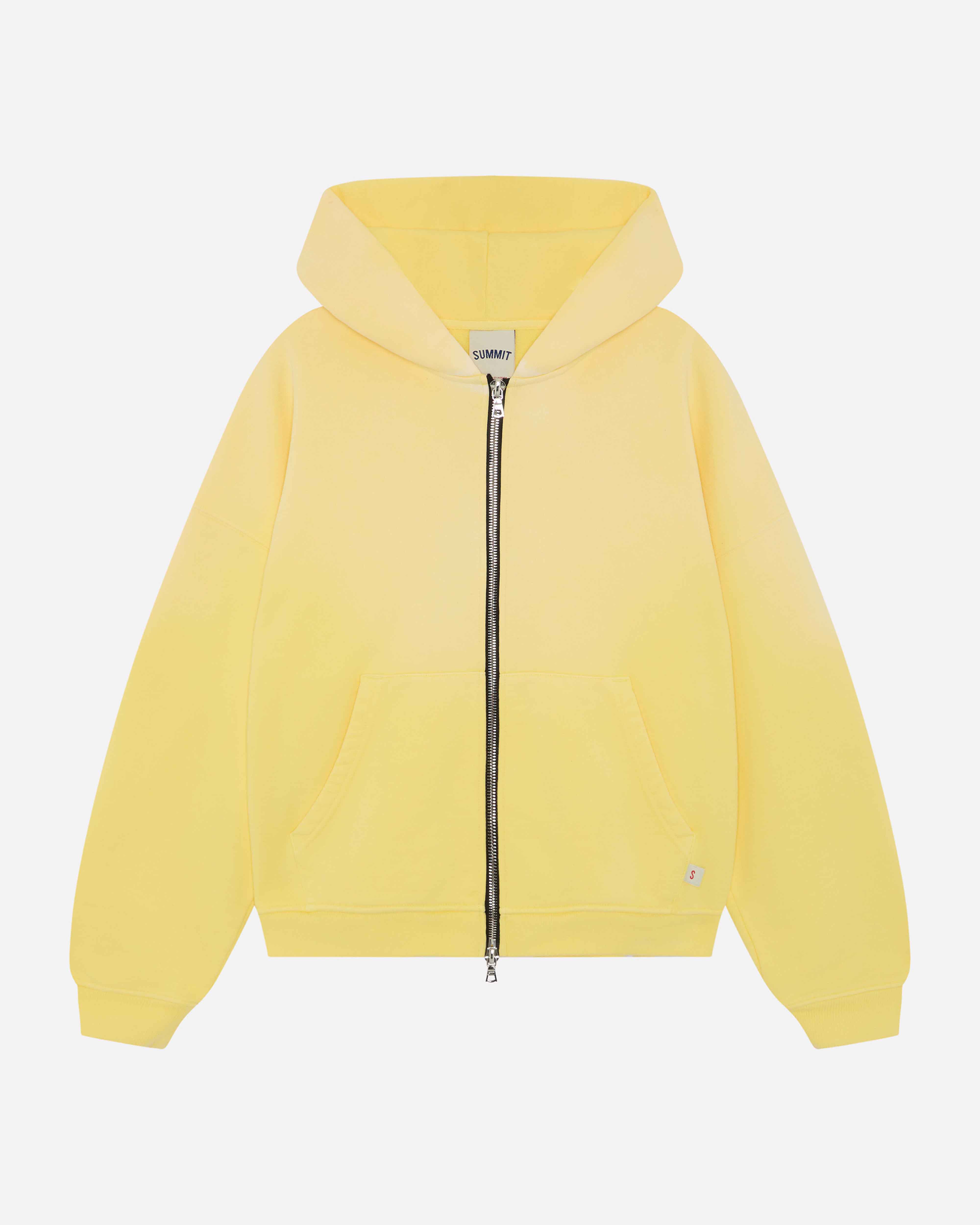 SUN FADE ZIP HOODIE - YELLOW