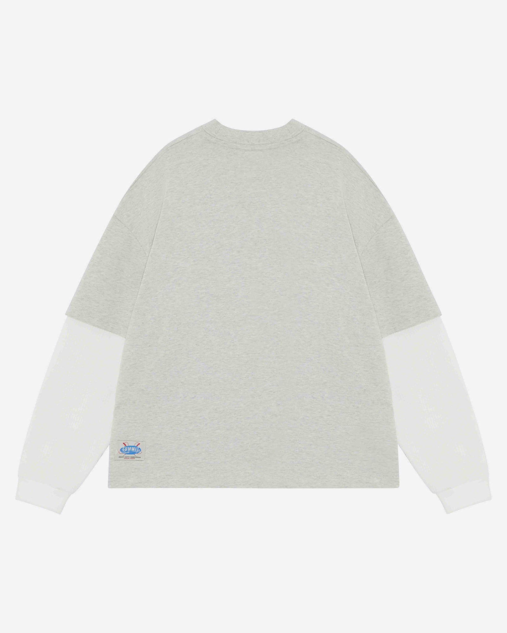 THERMAL LAYERED LONG SLEEVE T-SHIRT - MARL GREY from Summit Clothing UK