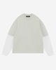 THERMAL LAYERED LONG SLEEVE T-SHIRT - MARL GREY