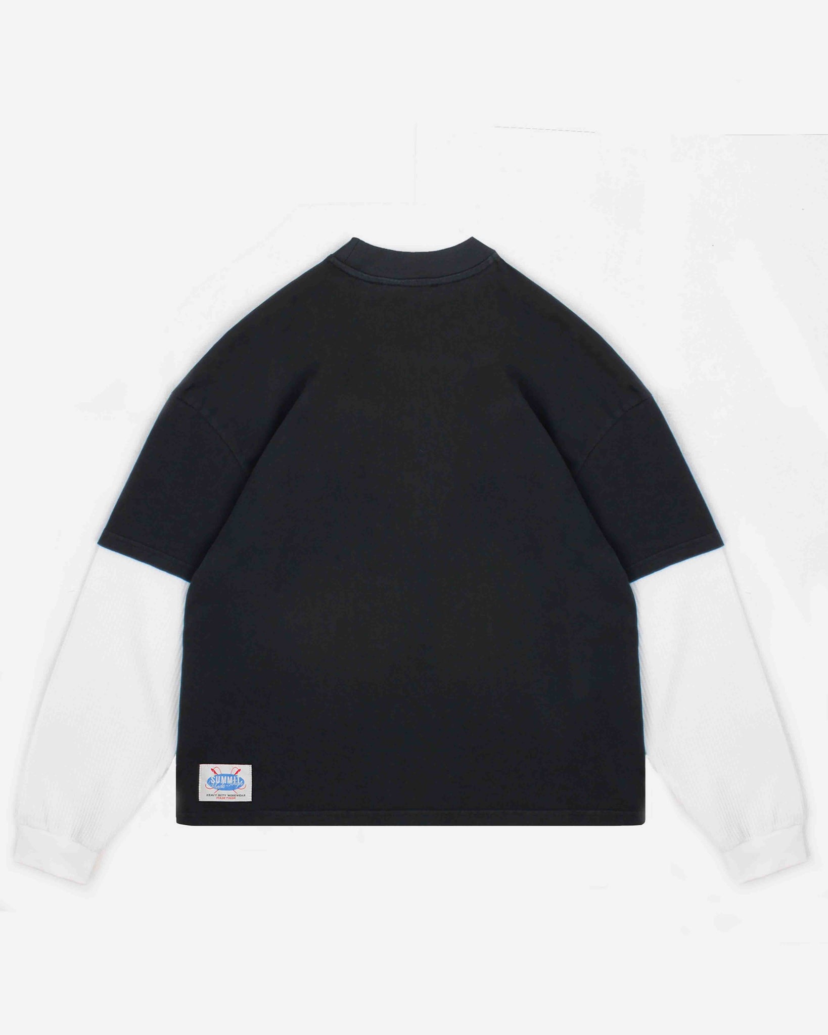 THERMAL LAYERED LONG SLEEVE T-SHIRT - VINTAGE BLACK from Summit Clothing UK
