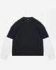 THERMAL LAYERED LONG SLEEVE T-SHIRT - VINTAGE BLACK