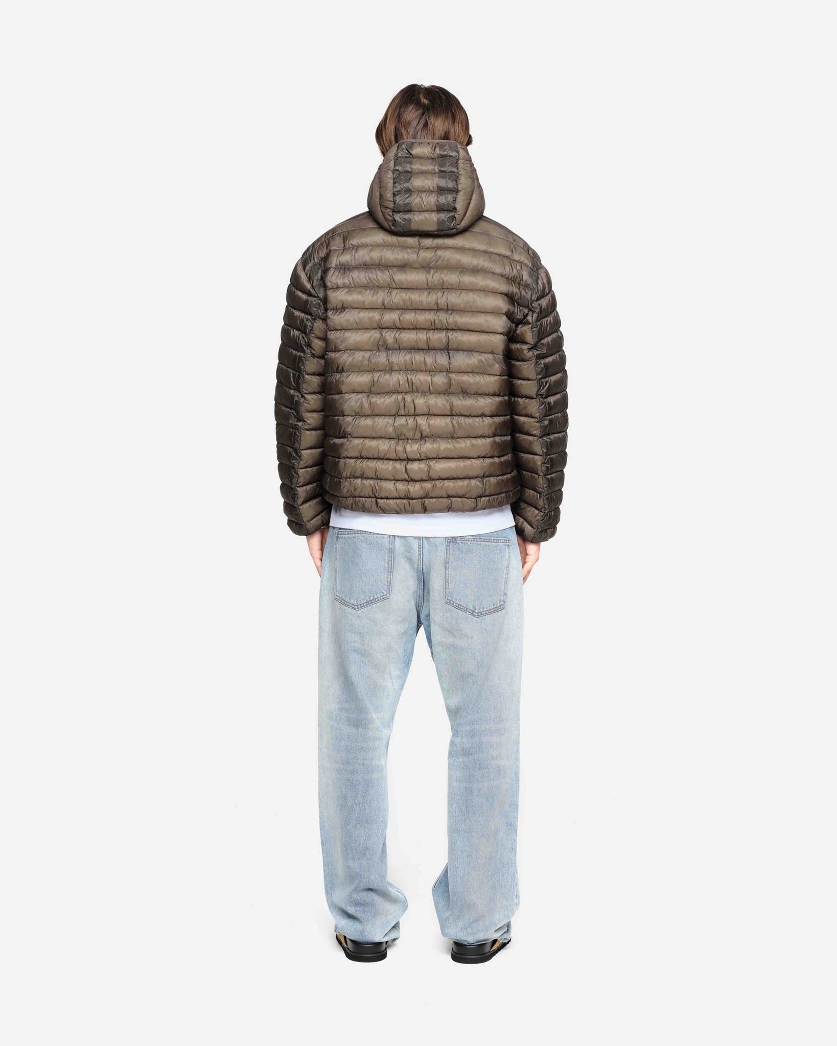 TRANSLUCENT PUFFER - OLIVE from Summit Clothing UK