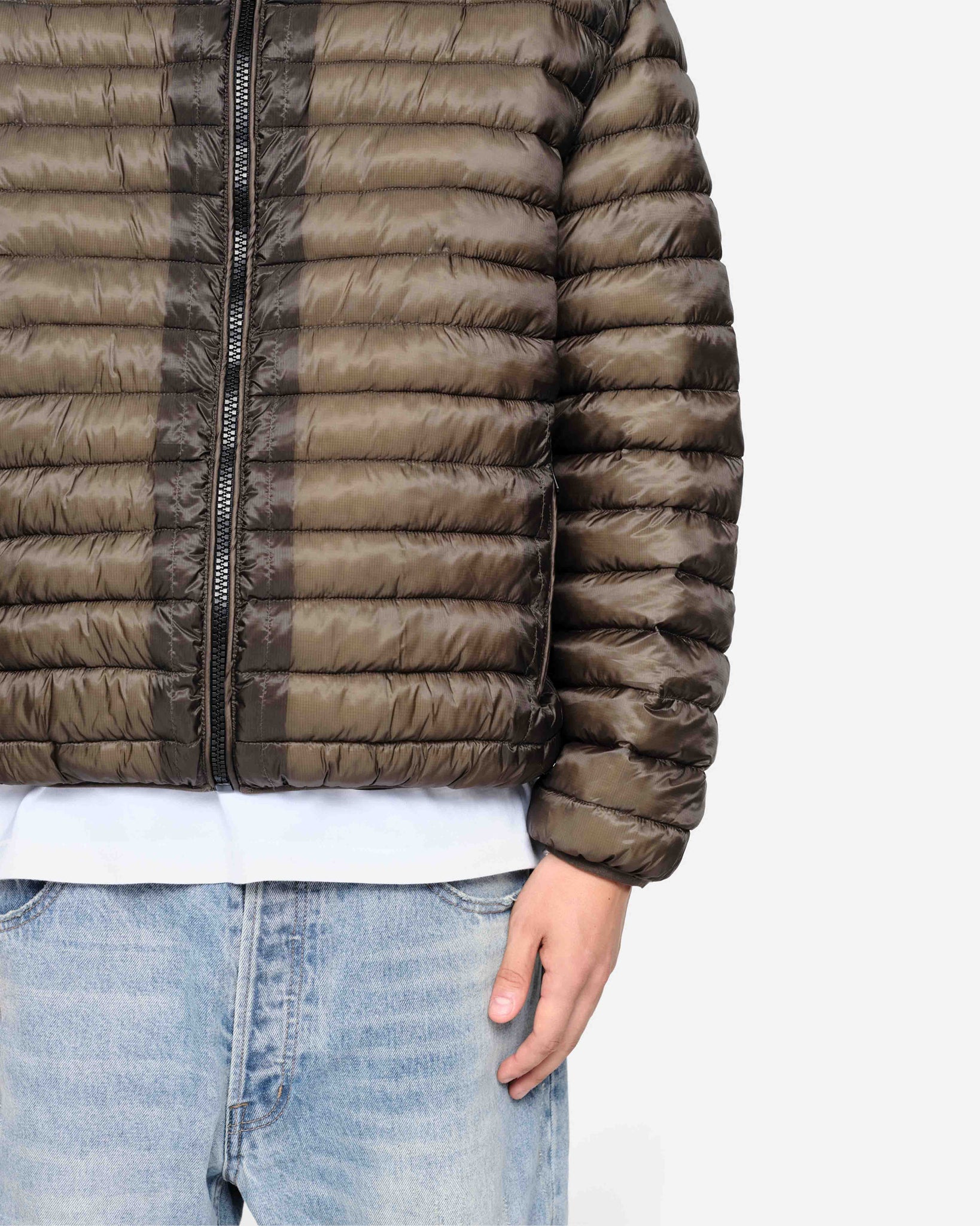 TRANSLUCENT PUFFER - OLIVE from Summit Clothing UK