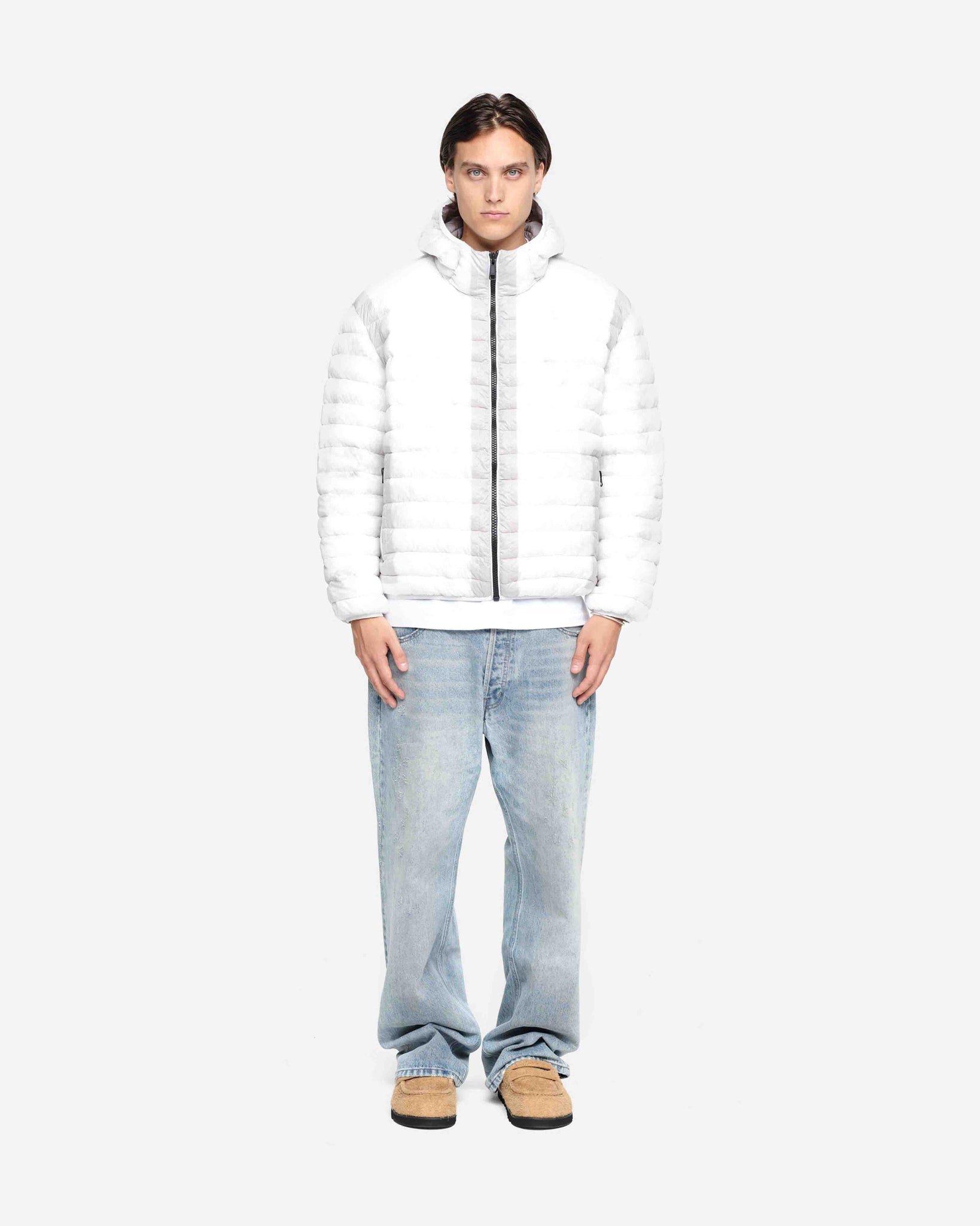 TRANSLUCENT PUFFER - WHITE from Summit Clothing UK